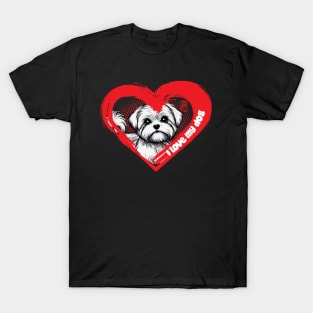 I Love My Maltese - Enchanting dog - I Love my dog T-Shirt